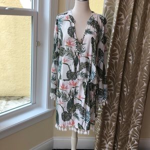 L dress with pull string waist & tassels